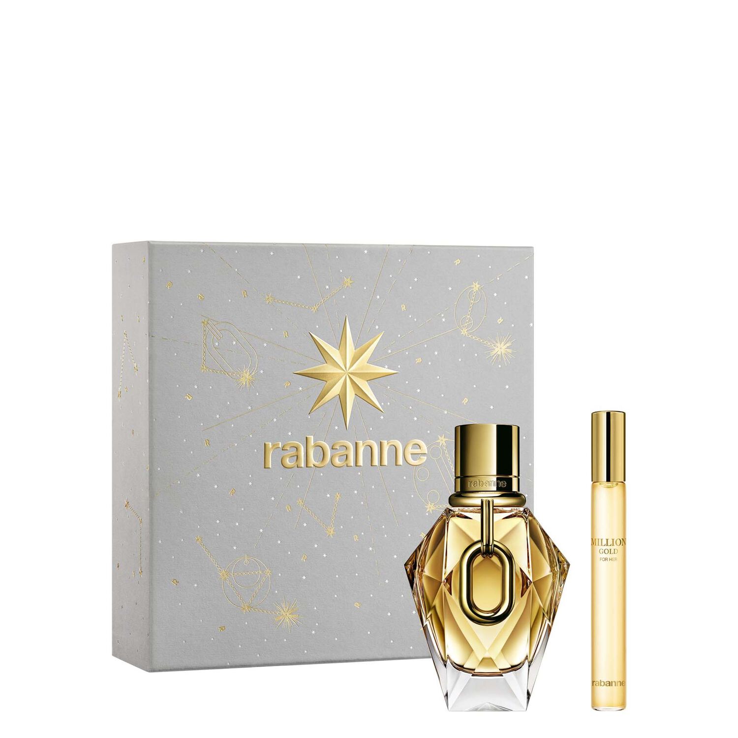 Million Gold For Her - Coffret Eau de Parfum 50 ml + Vaporisateur de voyage 10 ml