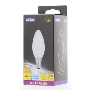 Ampoule XAVAX LED E14 4W Flamme