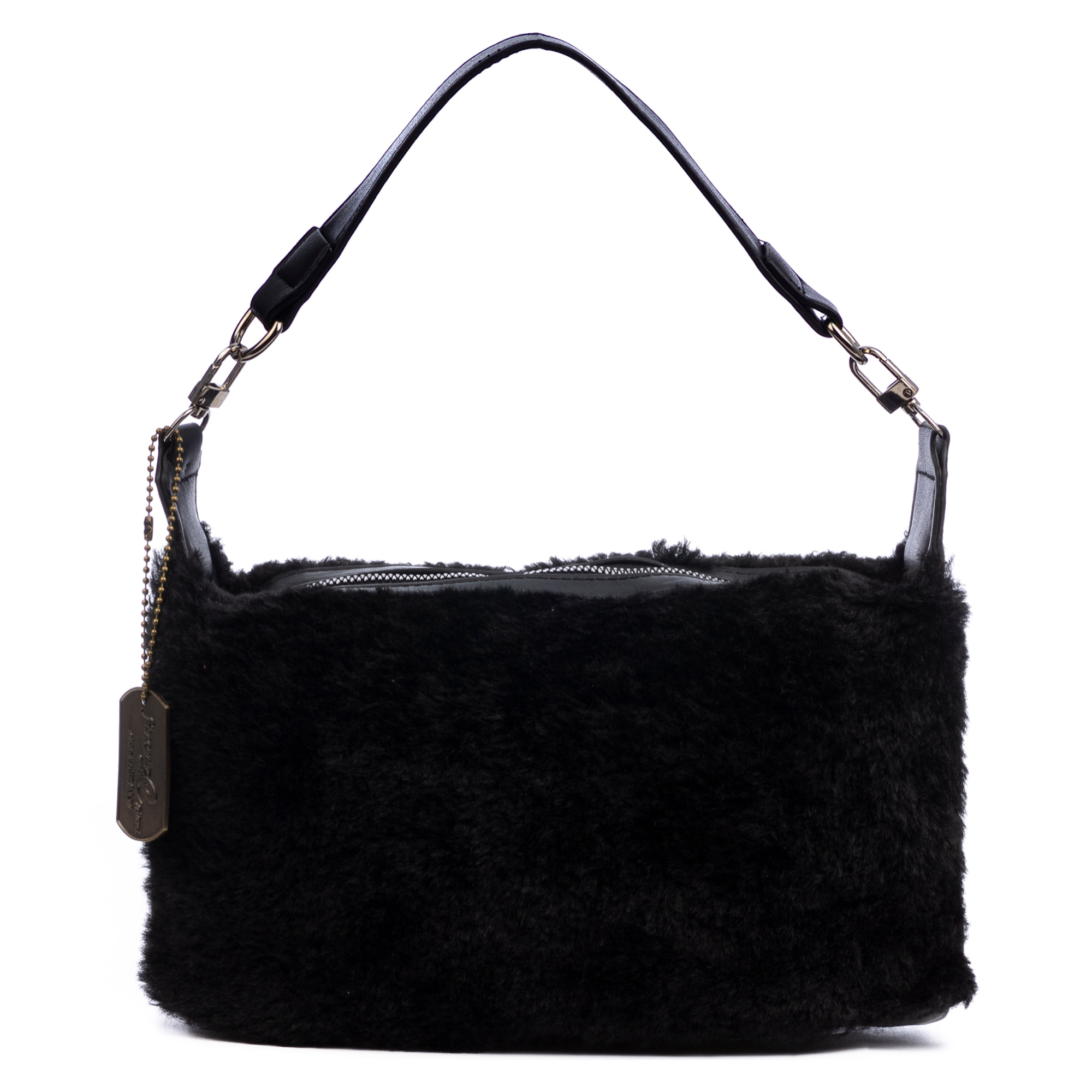 Atzara borsa a mano in pelliccia morbida.