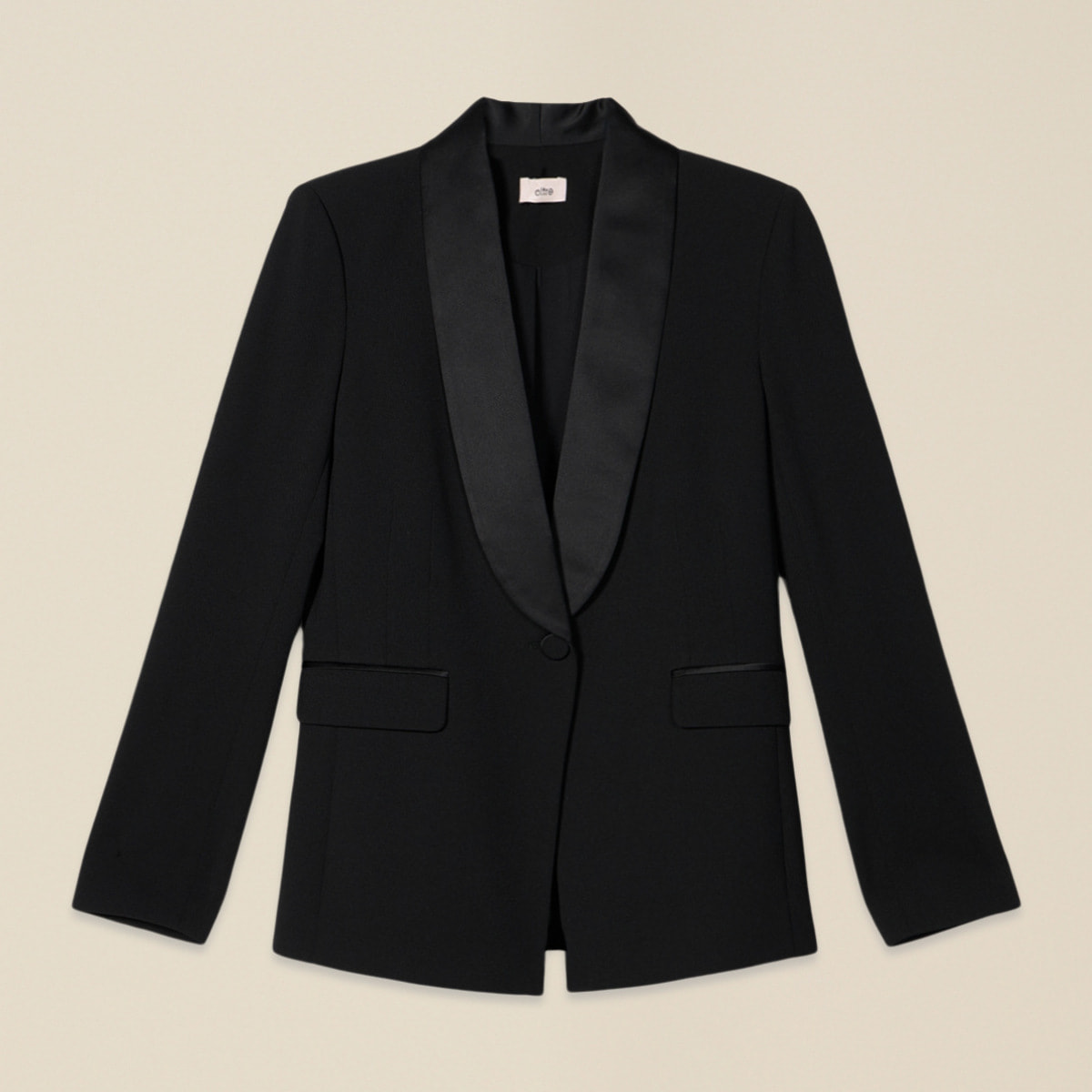 Oltre - Blazer in tessuto crêpe - Nero