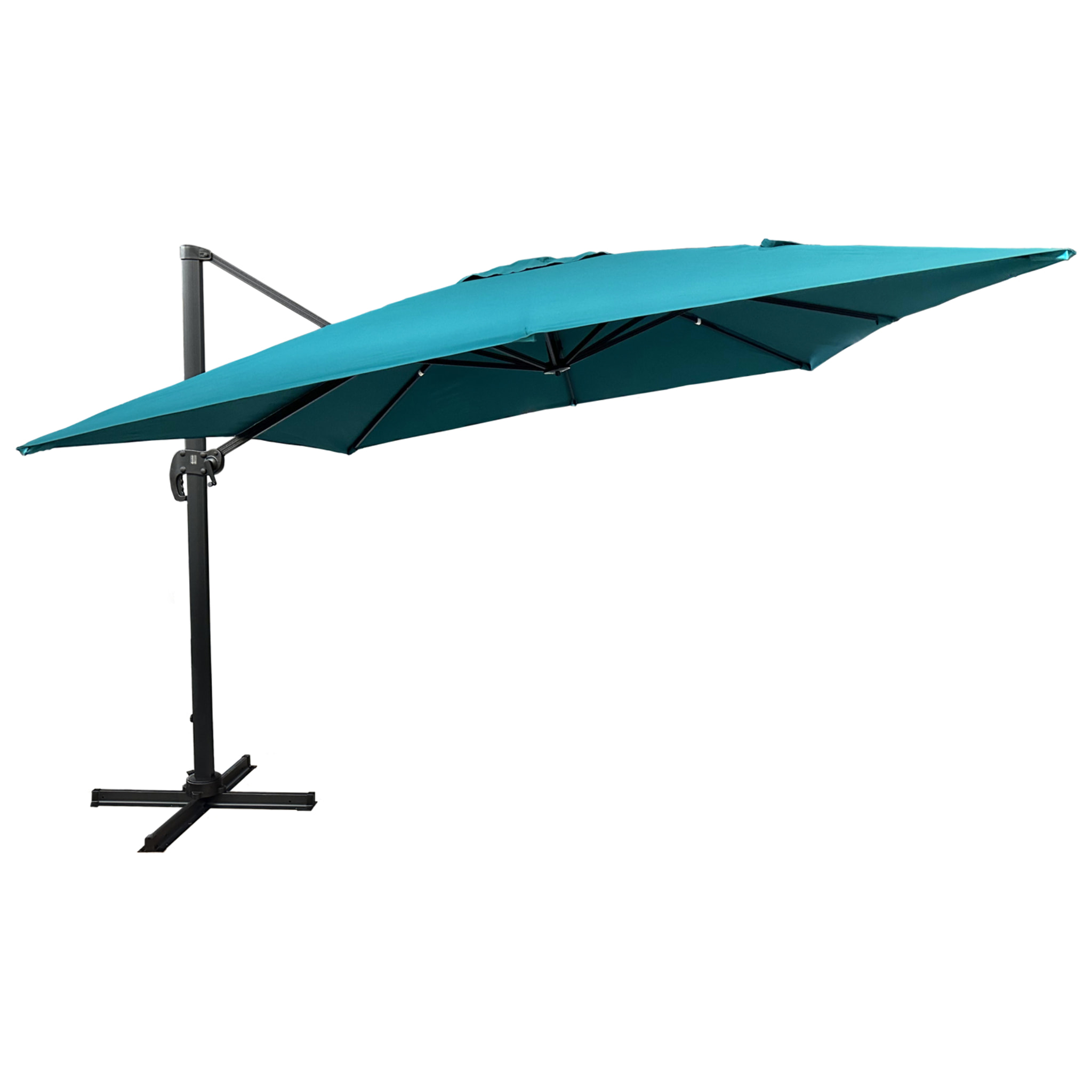 Parasol déporté MOLOKAI carré avec housse - Bleu