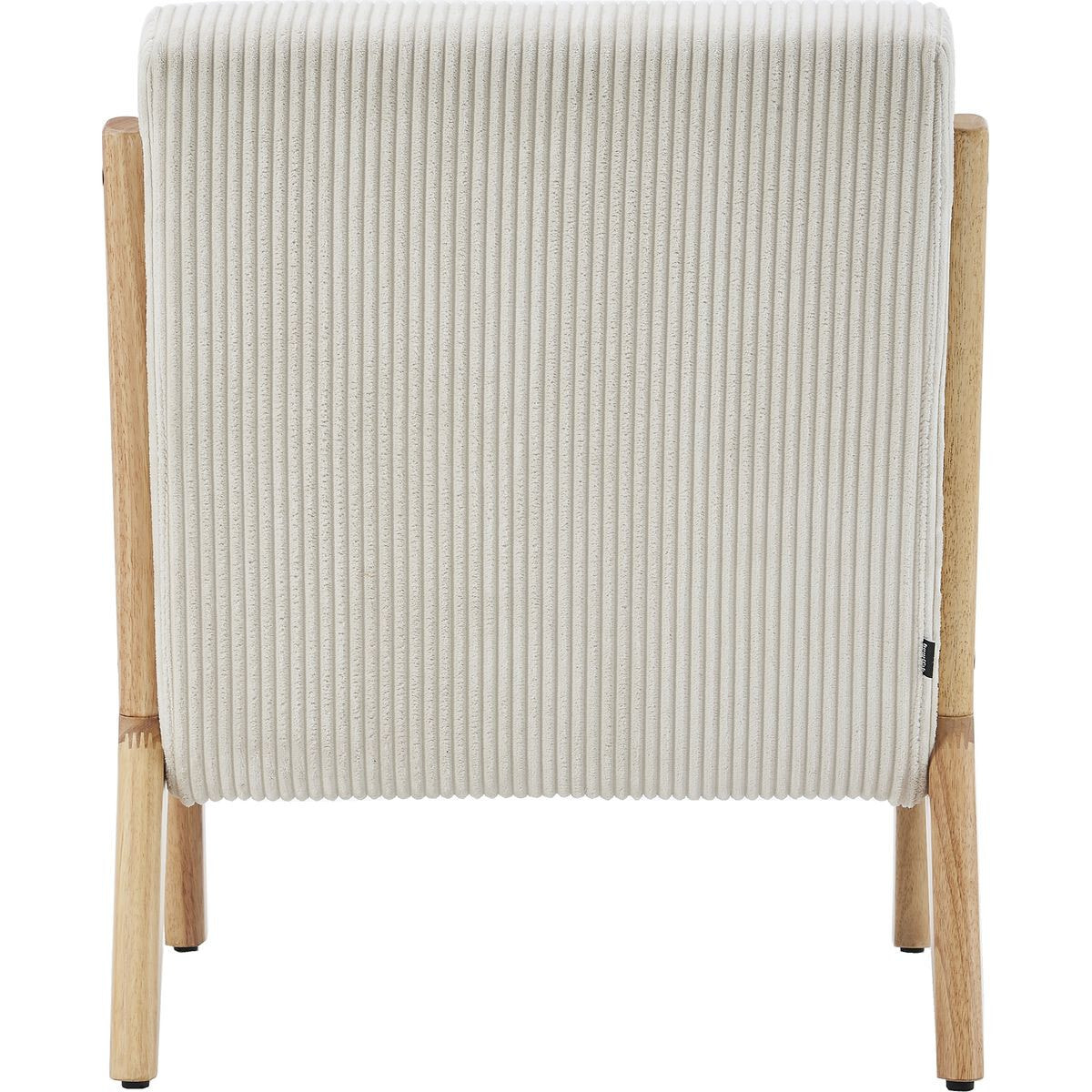 Fauteuil en bois et velours côtelé - LANNA