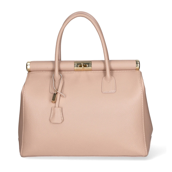 Borsa a mano da Donna Eleonora in Vera Pelle Made in Italy 26x35x16 cm