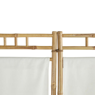 Paravent "Kalel" bambou blanc 170x135,5x3cm