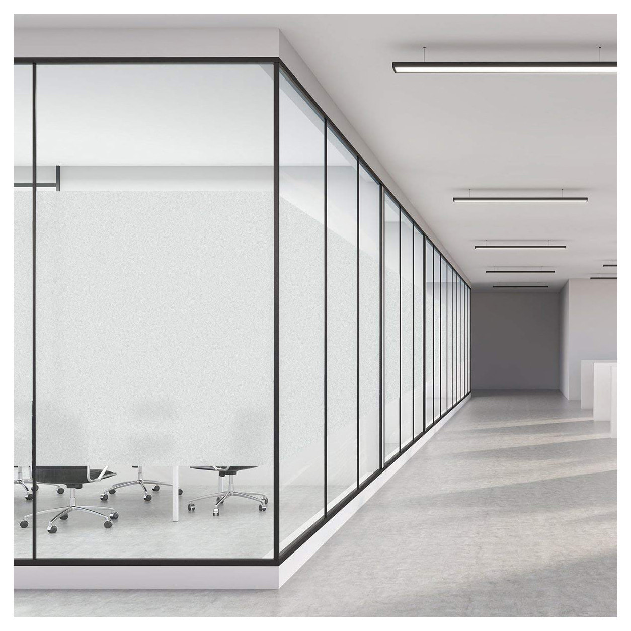 Rouleau vitrostatique pour vitre au mètre - Film Anti Regard Electrostatique Occultant Vitre Anti UV