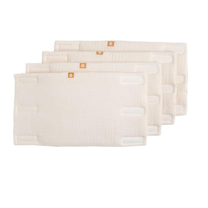 Protections de barreaux de lit bébé en gaze de coton