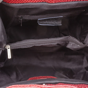 Emanuela Bolso tote Mujer.Piel auténtica Gamuza Grabado Serpiente