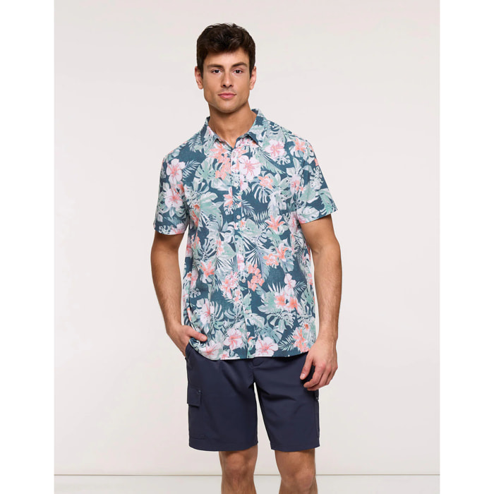 Camisa Manga Corta Azul - Hopper