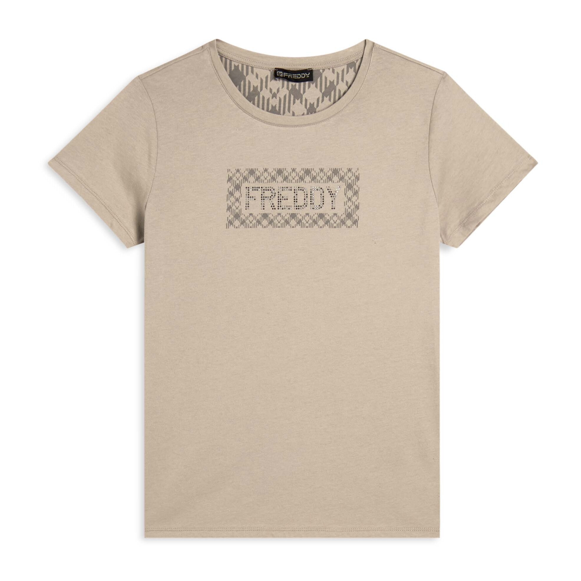 T-shirt con logo e grafica geometrica