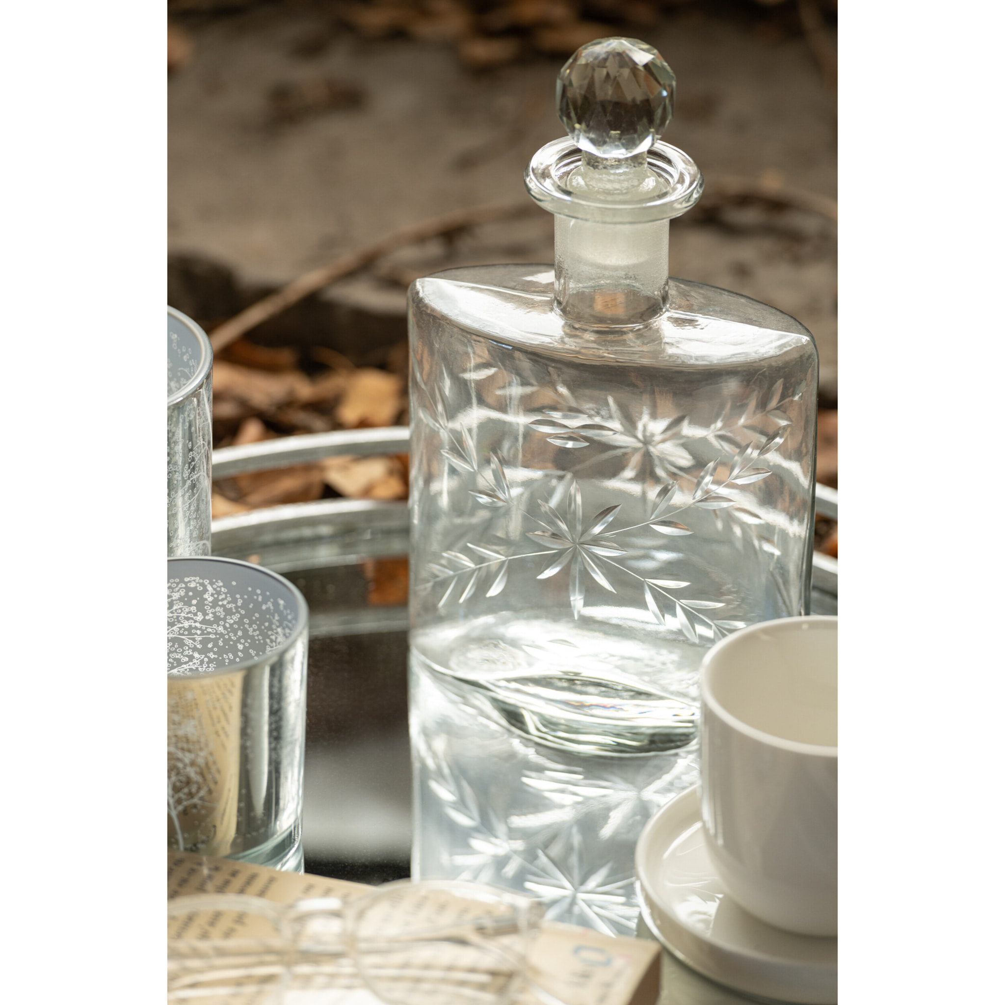 J-Line carafe Ovale - verre - transparent