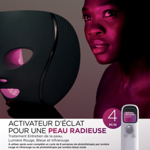 Masque LED SHARK CryoGlow avec rafraîchissement du contour des yeux Lilas