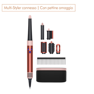 Multi-styler asciugacapelli Dyson Airwrap i.d.™ per capelli lisci e ondulati in Strawberry/Bronze | Nuovo