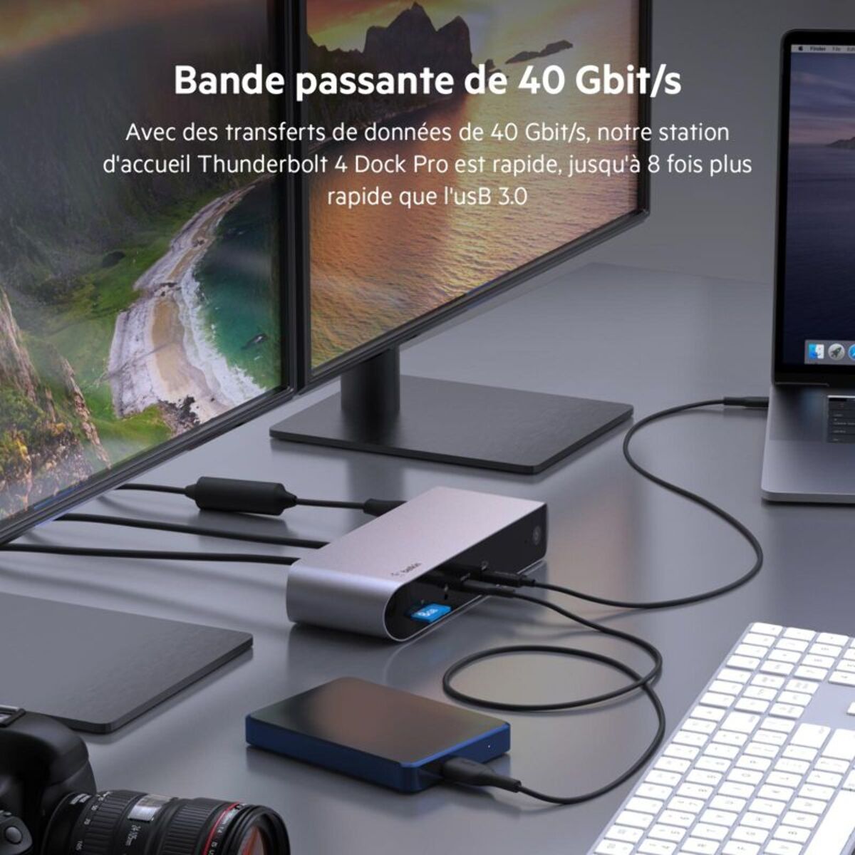 Station d'accueil BELKIN THUNDERBOLT 4 PRO DOCK