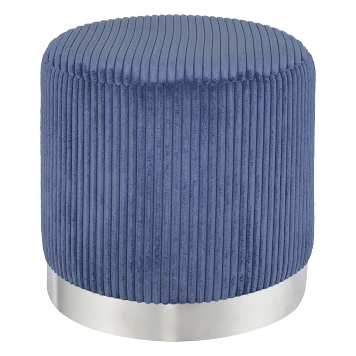 Pouf Sylia bleu encre