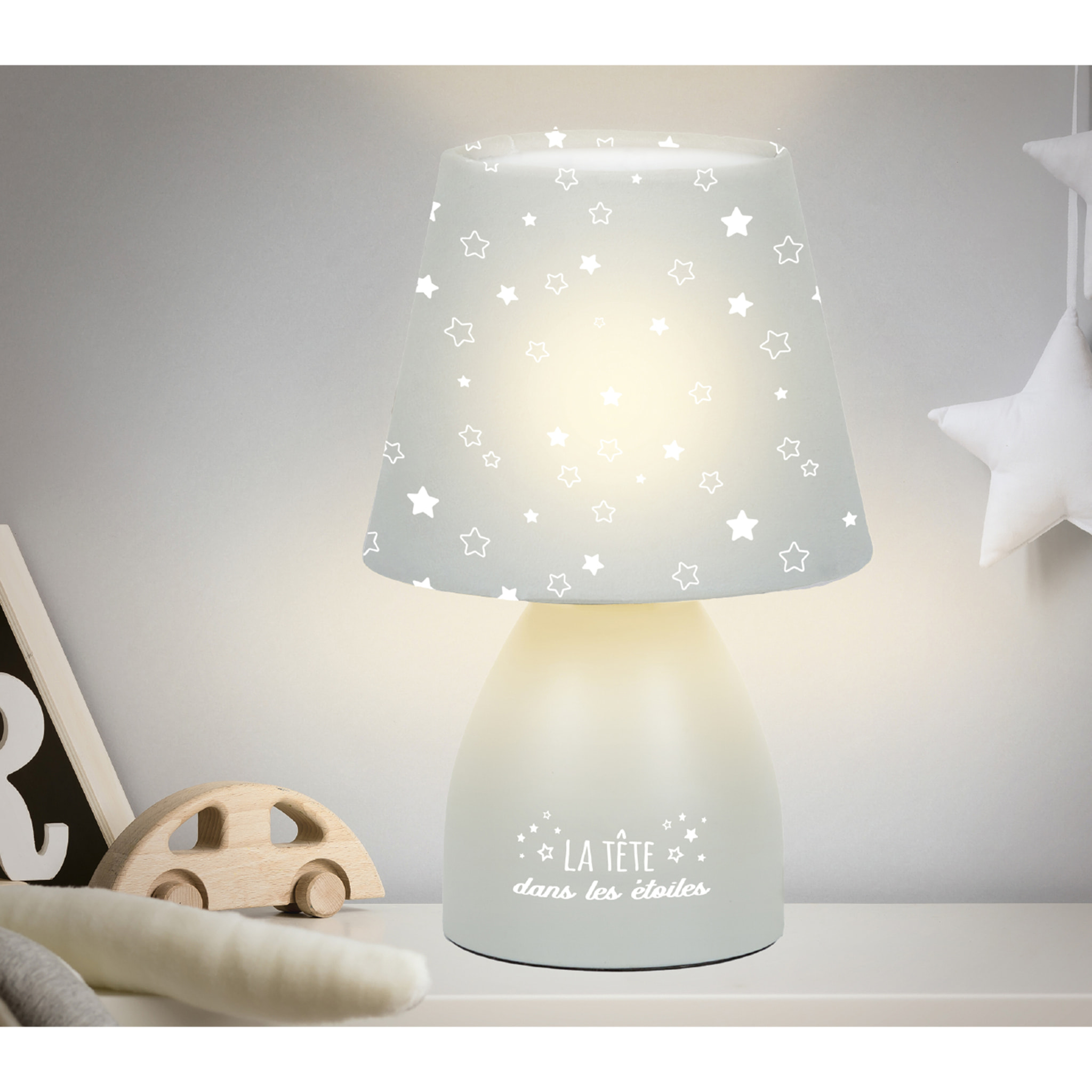 Lampe De Chevet Grise Enfant