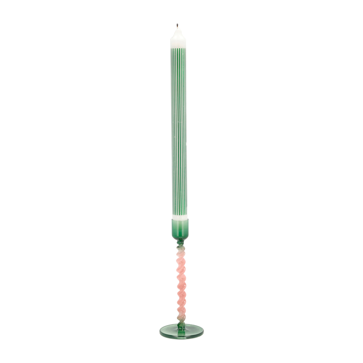 Bougeoir en verre Vivid