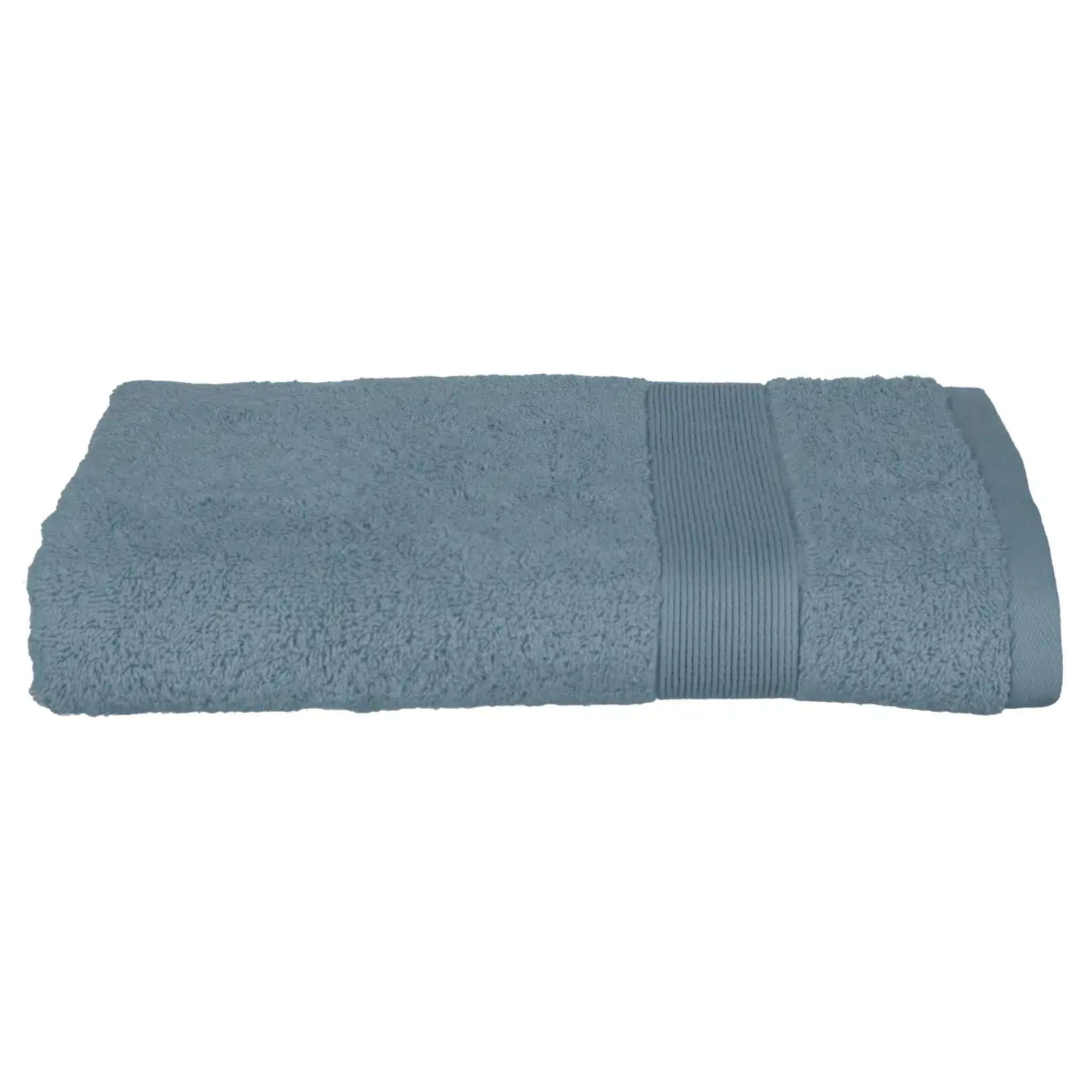 Drap de douche "Praia" coton bleu orage 70x130cm