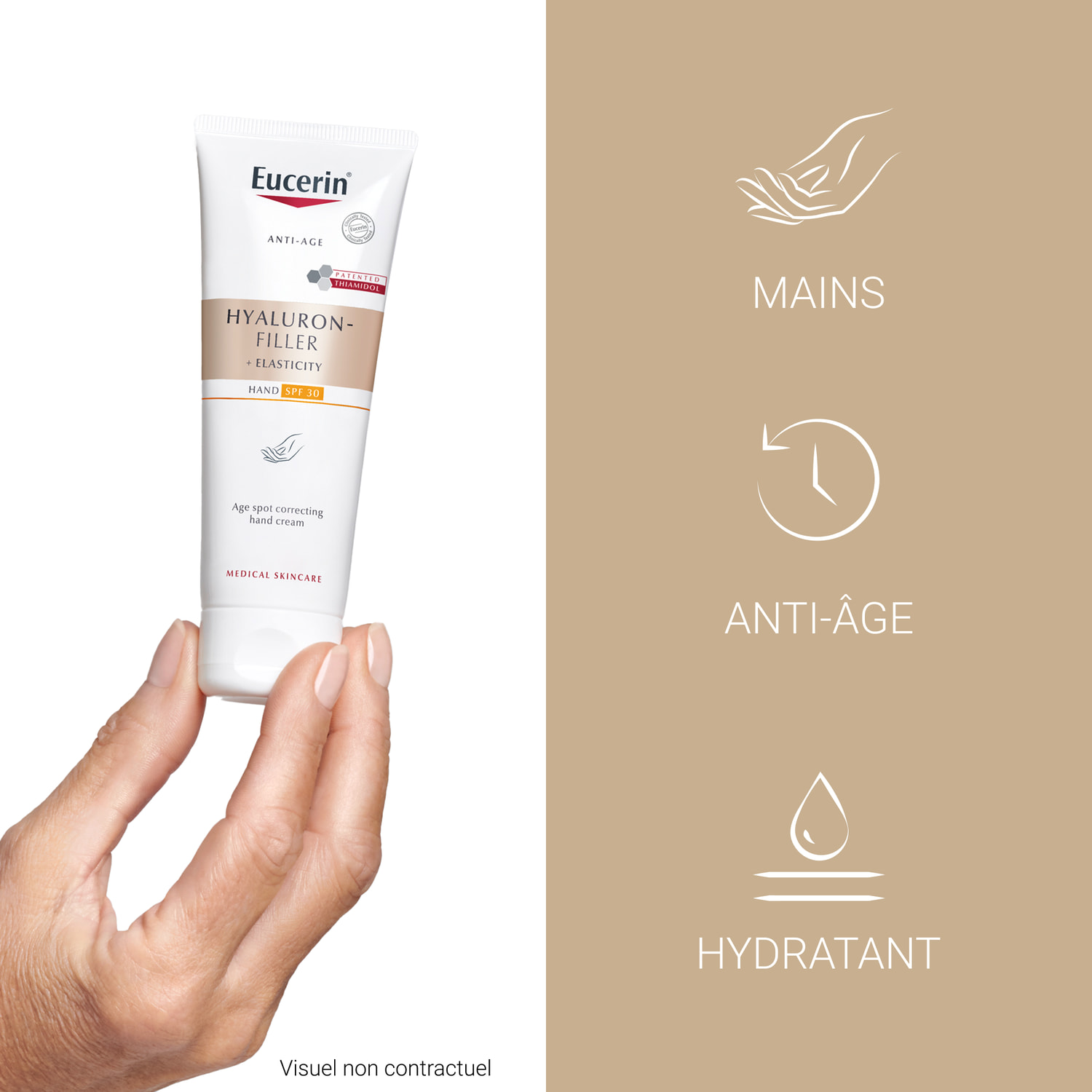 Hyaluron-Filler Elasticity - Crème Mains Anti-Taches & Anti-Age SPF30 - 75 ml