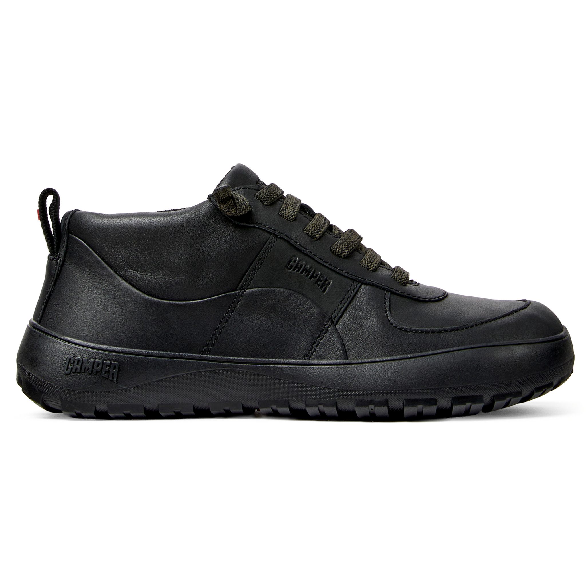 Sneaker-Bootie - CAMPER Peu Serra - Negro - Piel lisa