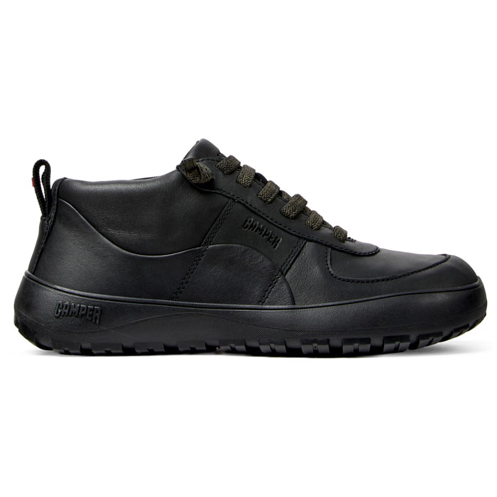 Sneaker-Bootie - CAMPER Peu Serra - Negro - Piel lisa