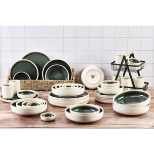 Service Complet OXYGEN - 42 pièces - Vert de gris