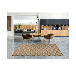 LANA Alfombra de lana geométrica en cobre, varias medidas disponibles.