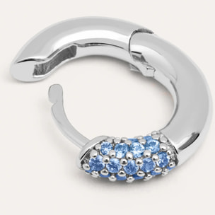 Pendiente Suelto Aro Alma Blue