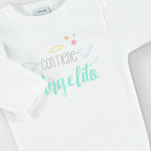 Body bebé manga larga personalizado frases