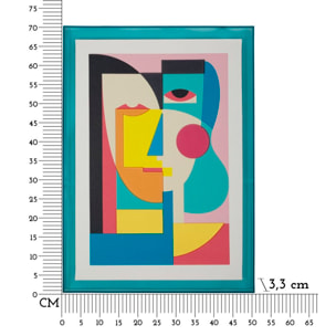 STAMPA SU TELA PICASSY C/CORNICE -A- CM 50X3,3X70