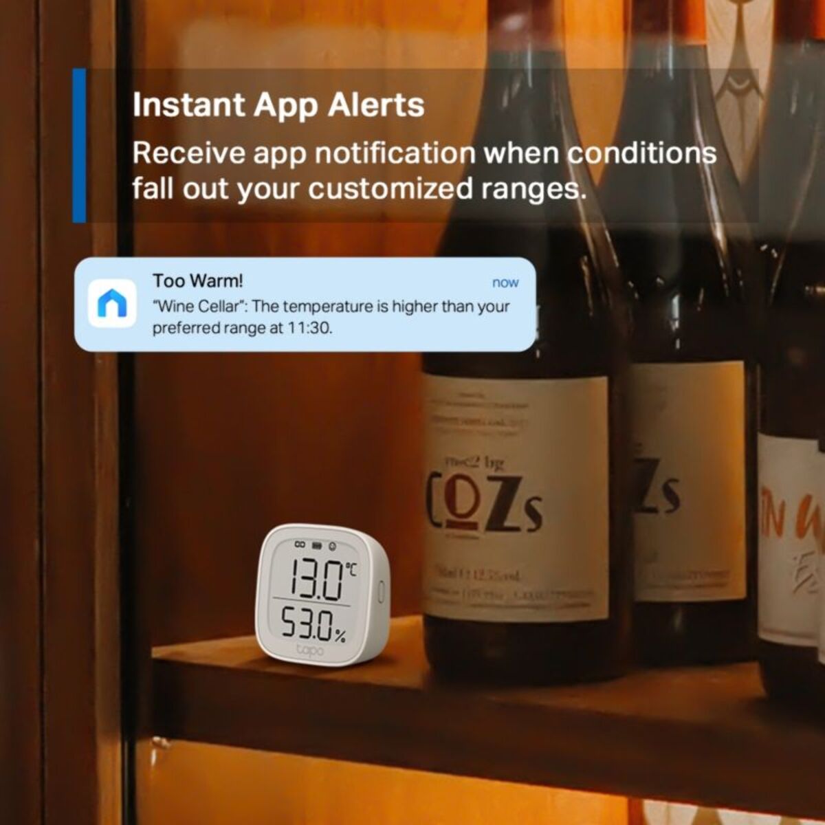 Détecteur de fumée TP-LINK Tapo T315 Température/Humidité
