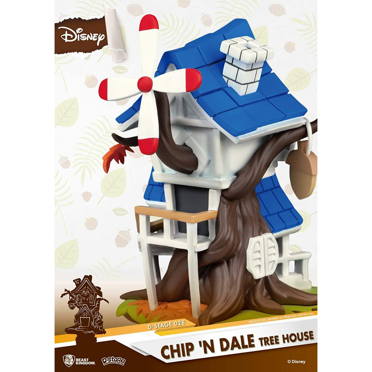 Chip e Chop Disney Figura Casa sull'Albero Diorama 16 cm Beast Kingdom