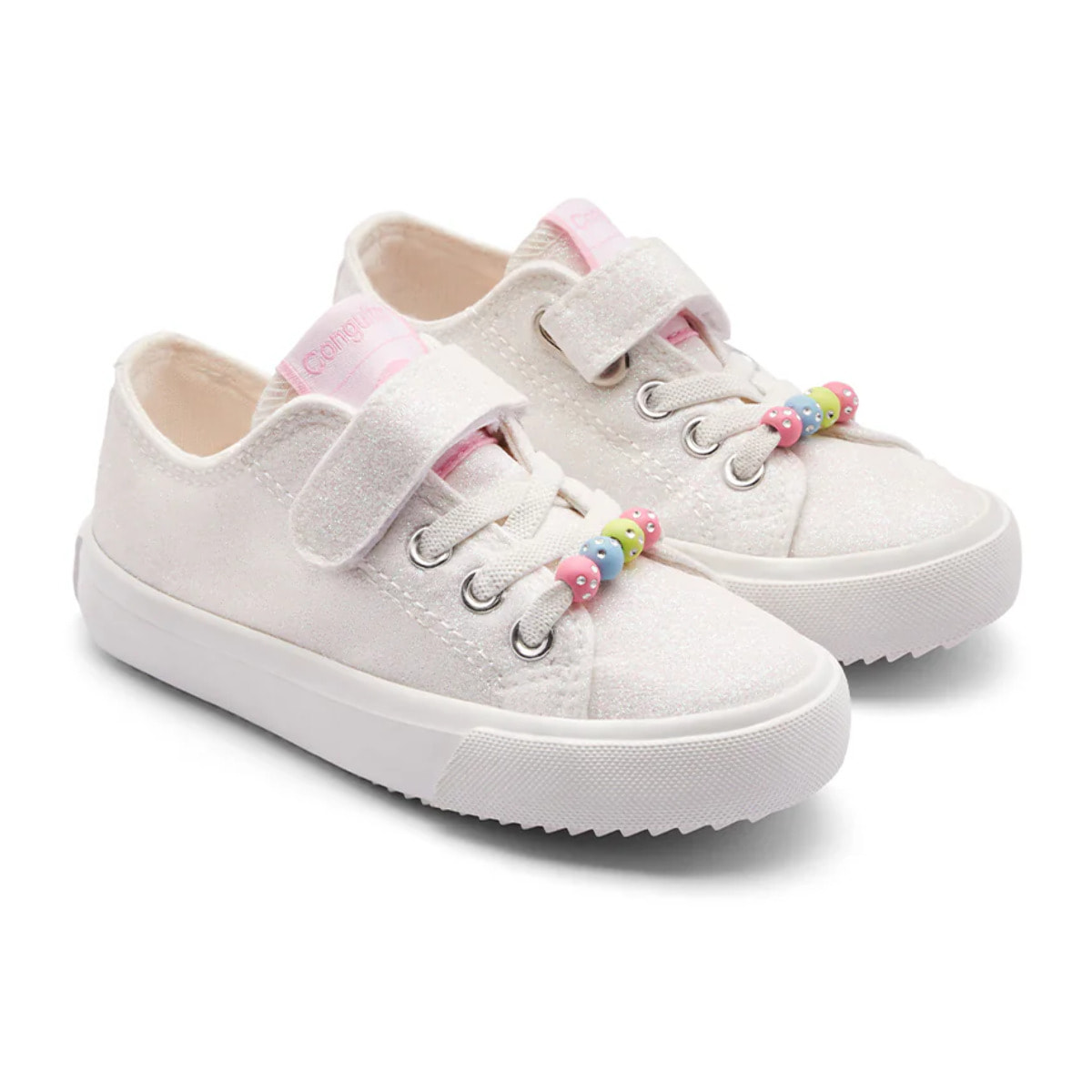 Zapatillas Bajas Niños Velcro Estampado Cuentas