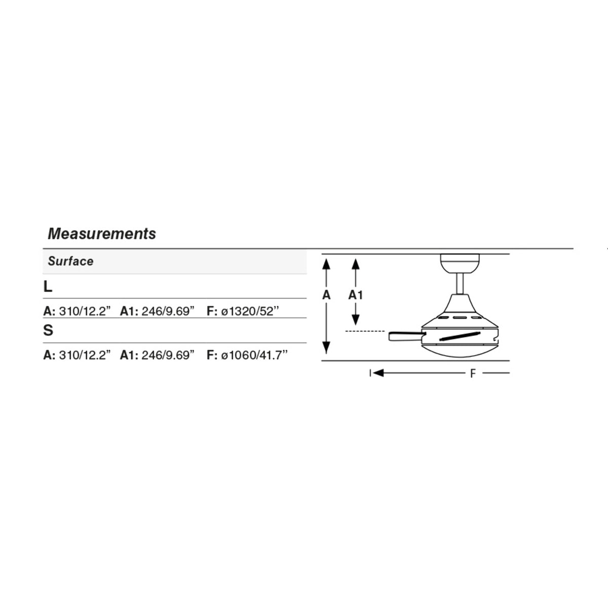 MINI MALLORCA S Ventilatore a soffitto bianco/acero per lengo