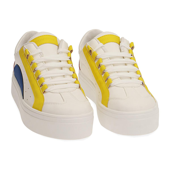 Sneakers bianco/giallo