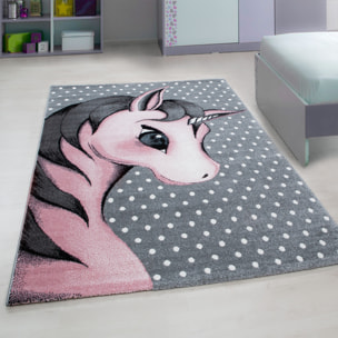 KIDS - Tapis enfant à motif licorne rose - KID0590ROS