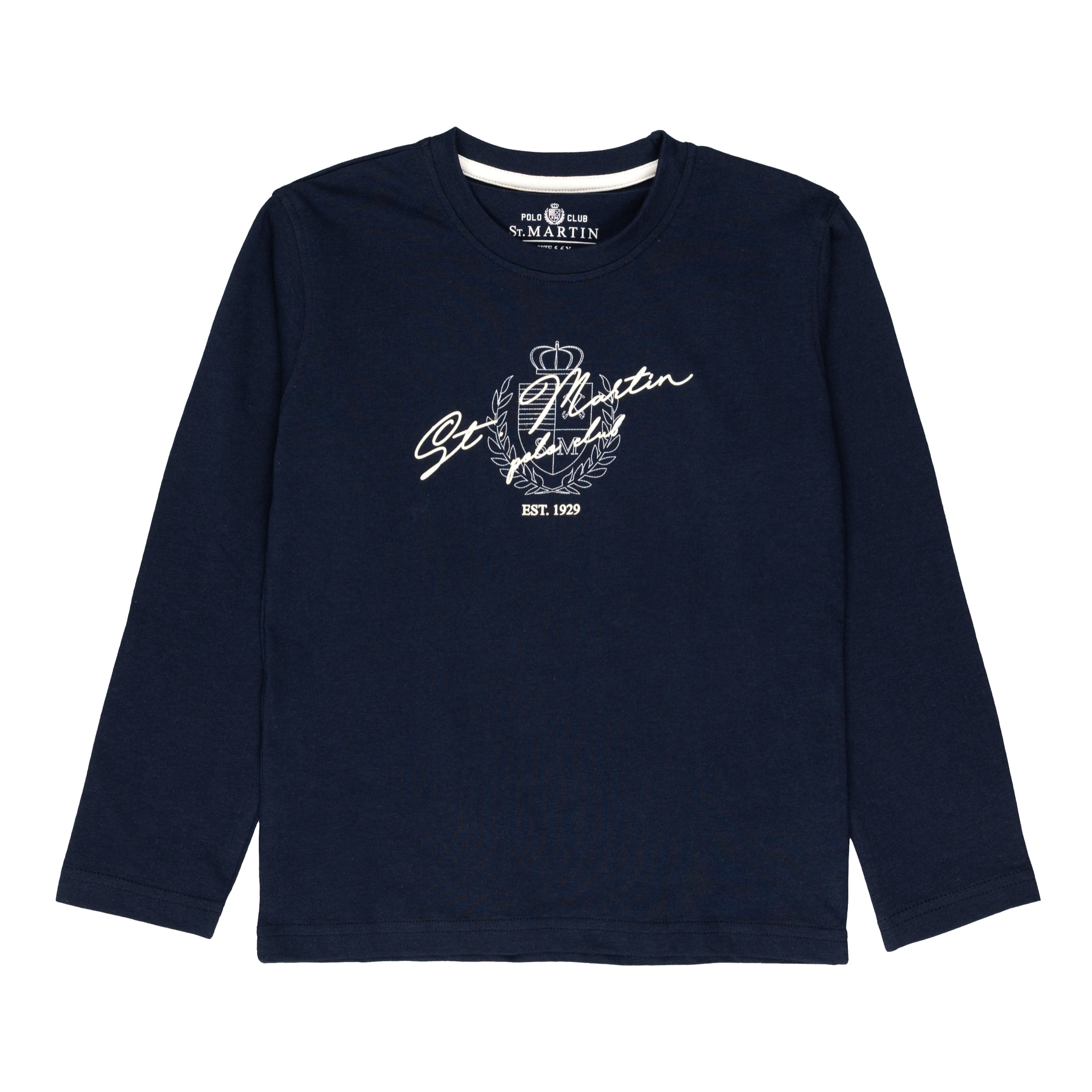 T-shirt maniche lunghe con stampa logo