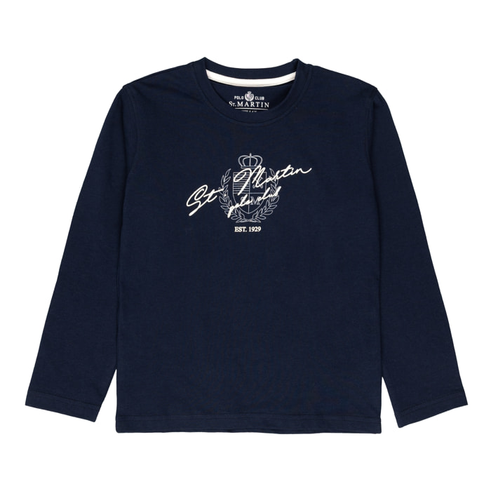 T-shirt maniche lunghe con stampa logo