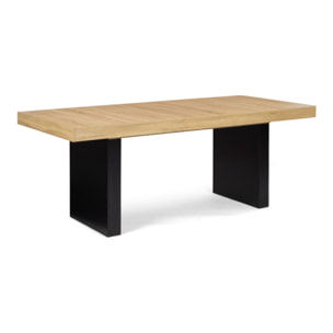 Table à manger extensible Marius - Bois - Noir