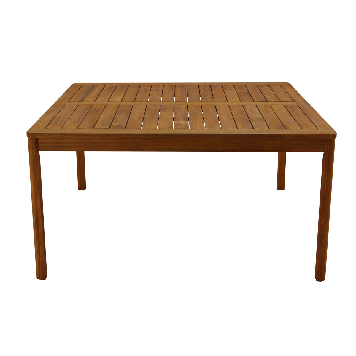 Table de jardin carrée en bois massif L147 cm AKIS