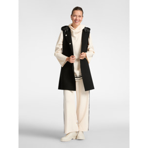 Elena Mirò - Cappotto sporty senza maniche - Nero