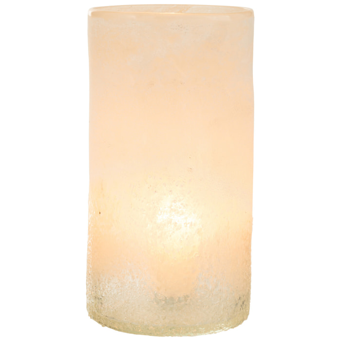 J-Line Vase Cylindre Verre Beige Medium