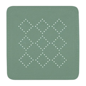 Tapis Fond de douche PVC ALASKA 55x55cm Vert mousse Spirella