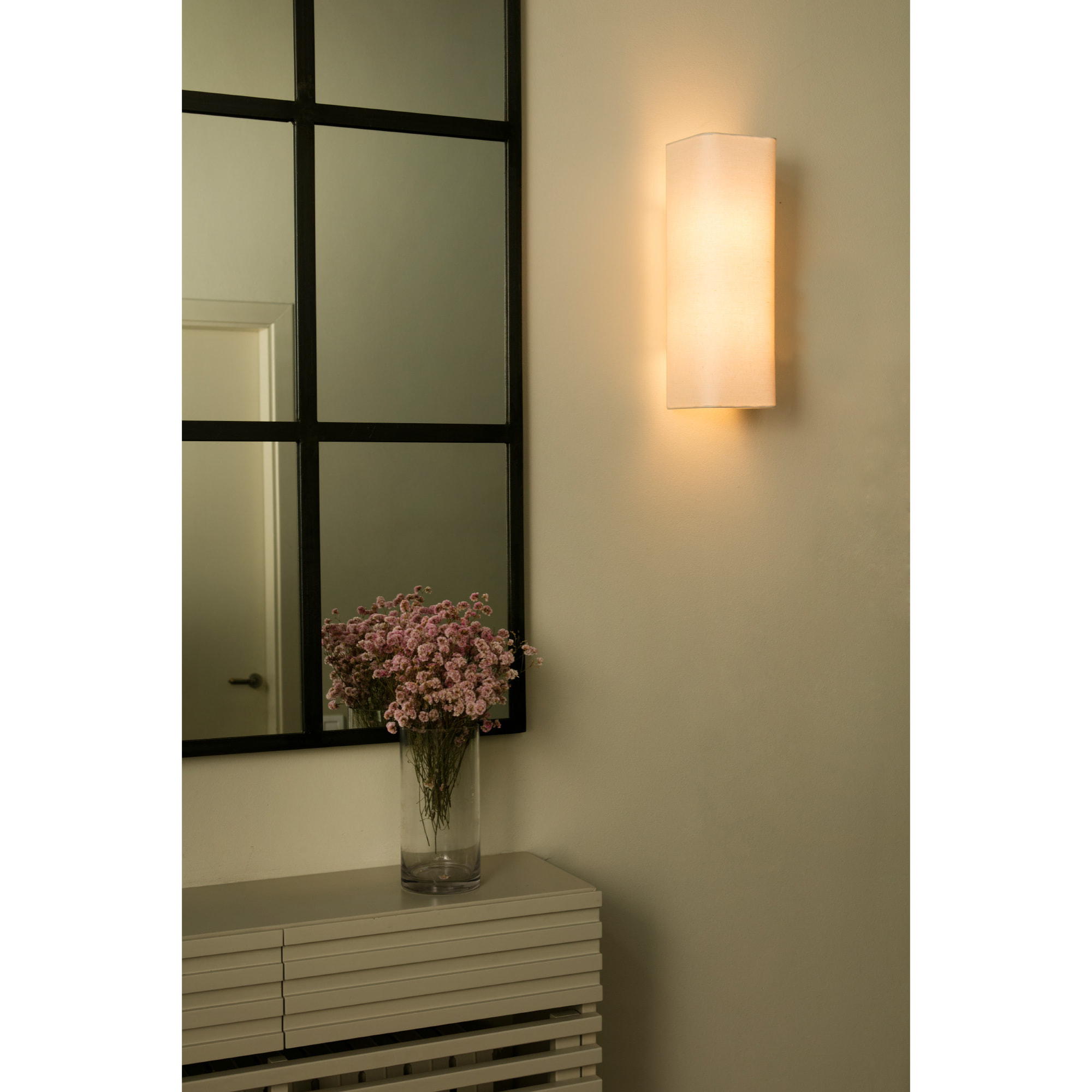 COTTON RCT Lampe applique beige vertical 2L