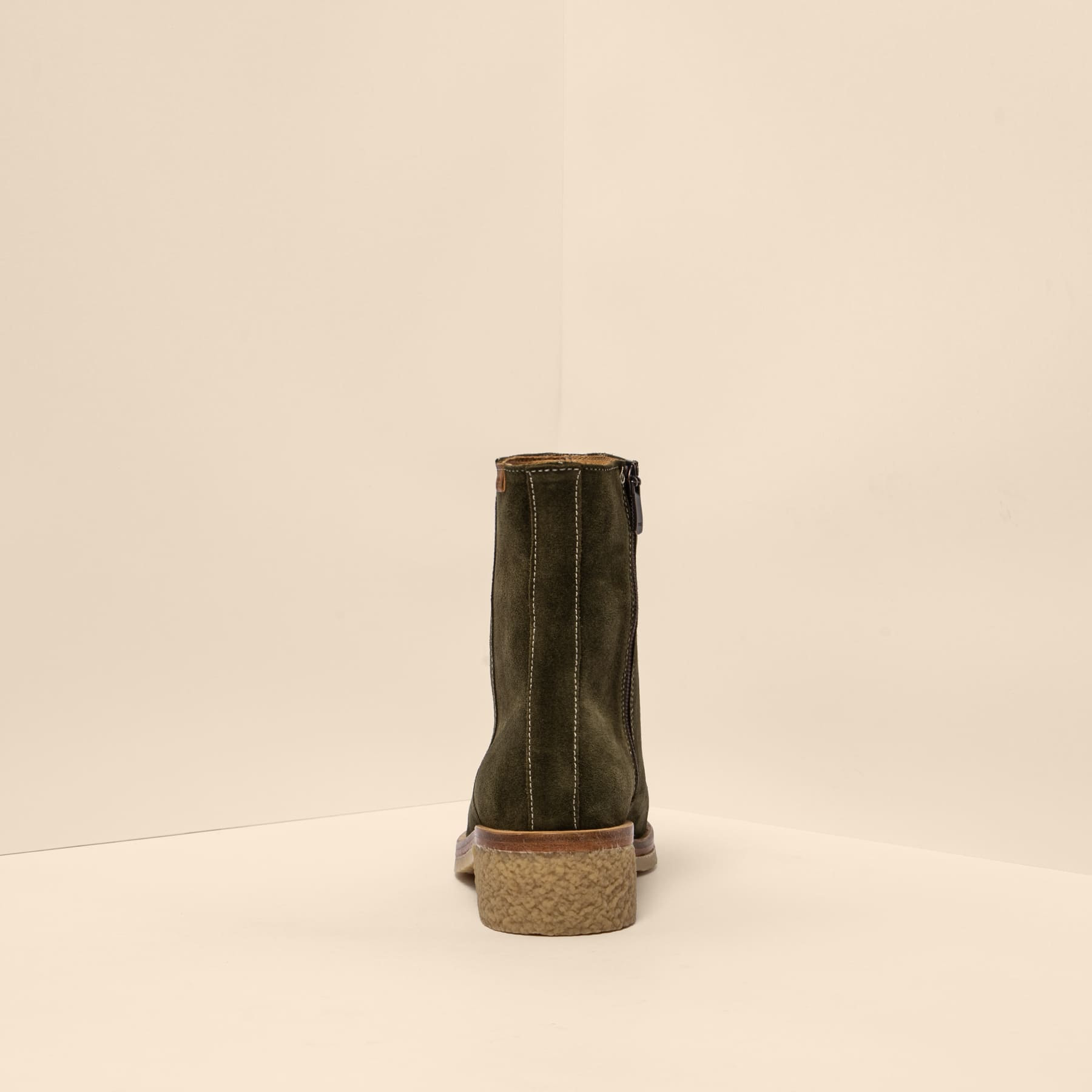 Botines con tacón N5940 SILK SUEDE FOREST / IRATI color Forest