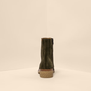 Botines con tacón N5940 SILK SUEDE FOREST / IRATI color Forest