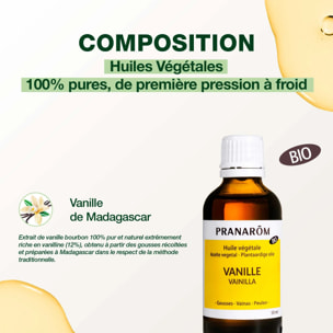 Pranarom - Huile Végétale de Vanille - Bio - 50 ml