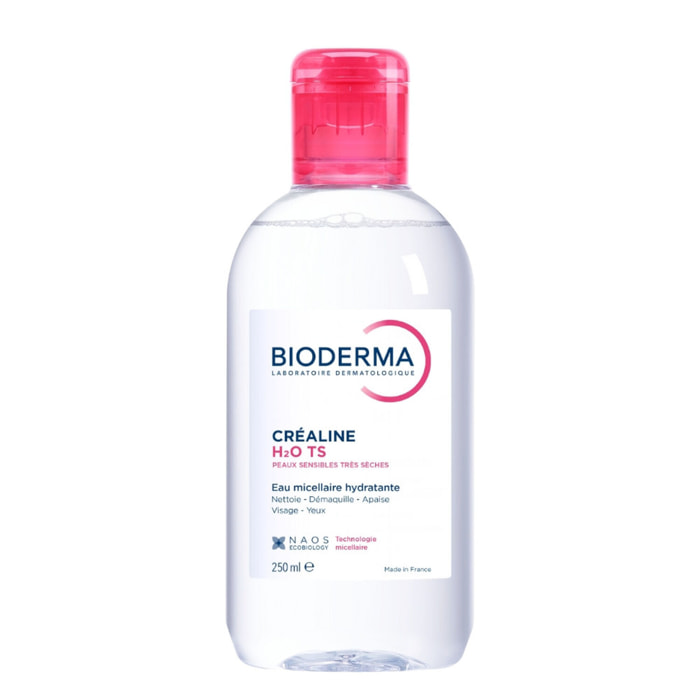 Créaline H2O TS - Eau Micellaire Démaquillante Hydratante - Peaux Sensibles Très Sèches