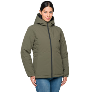 Chaqueta Hot Buttered térmica impermeable Millaa verde militar