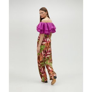 Top a maniche con volant