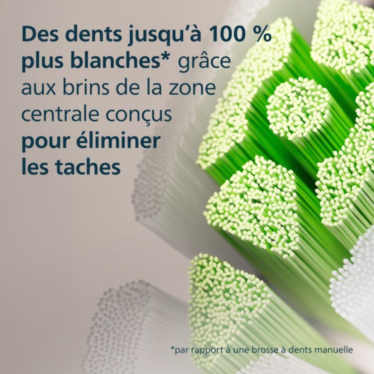 Brossette dentaire PHILIPS Sonicare lot de 6 - HX6066/87 white Optimal W2